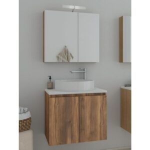 Drop Verona 60 Amber Baroque Oak 5FVRP60BO Έπιπλο Μπάνιου Μελαμινικό