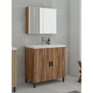 Drop Roma 80 Amber Baroque Oak 5FRM080BO Έπιπλο Μπάνιου Μελαμινικό