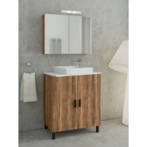 Drop Roma 70 Amber Baroque Oak 5FRMP70BO Έπιπλο Μπάνιου Μελαμινικό