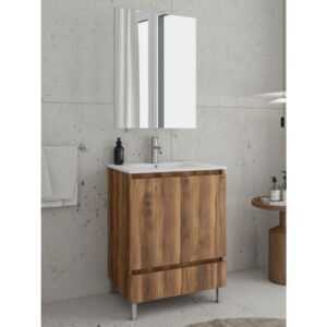 Drop Delta 60 Amber Baroque Oak 5FDLM60BO Έπιπλο Μπάνιου Μελαμινικό