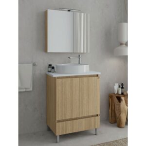 Drop Delta 60 Slavonia Oak 5FDLP60SO Έπιπλο Μπάνιου