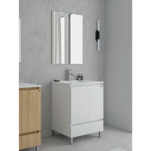 Drop Delta 60 White 5FDLM60WH Έπιπλο Μπάνιου Μελαμινικό