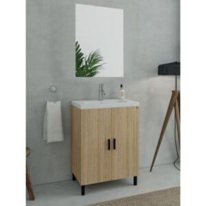 Drop Roma 70 Slavonia Oak 5FRMM70SO Έπιπλο Μπάνιου Μελαμινικό