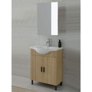 Drop Luna 65 Slavonia Oak 5FLUM65SO Έπιπλο Μπάνιου Μελαμινικό