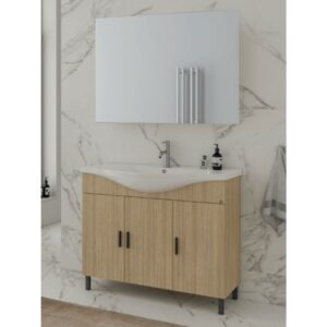 Drop Luna 100 Slavonia Oak 5FLUM100SO Έπιπλο Μπάνιου Μελαμινικό