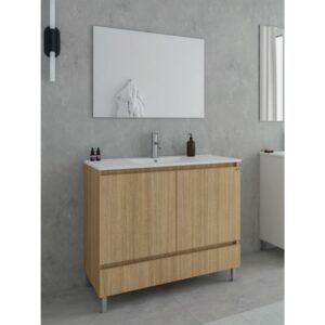 Drop Delta 100 Slavonia Oak 5FDLM10SO Έπιπλο Μπάνιου Μελαμινικό