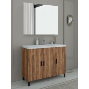 Drop Roma 100 Amber Baroque Oak 5FRMM10BO Έπιπλο Μπάνιου Μελαμινικό