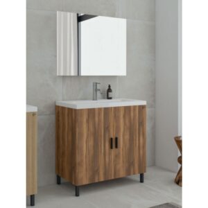 Drop Roma 80 Amber Baroque Oak 5FRMM80BO Έπιπλο Μπάνιου Μελαμινικό