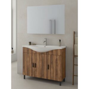 Drop Luna 100 Amber Baroque Oak 5FLUM100BO Έπιπλο Μπάνιου Μελαμινικό