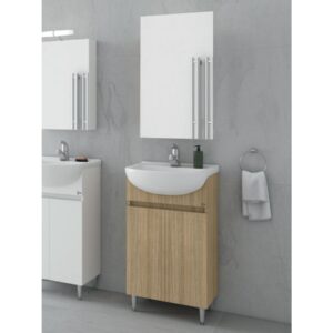 Drop Alfa 50 Slavonia Oak 5FAFM50SO Έπιπλο Μπάνιου Μελαμινικό