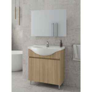 Drop Alfa 75 Slavonia Oak 5FAFM75SO Έπιπλο Μπάνιου Μελαμινικό