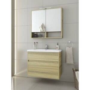 Drop Instinct 80 Natural Oak Έπιπλο Μπάνιου Μελαμινικό