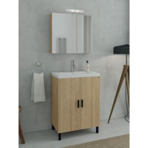 Drop Roma 70 Slavonia Oak 5FRM070SO Έπιπλο Μπάνιου Μελαμινικό