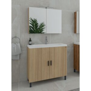 Drop Roma 80 Slavonia Oak 5FRM080SO Έπιπλο Μπάνιου Μελαμινικό