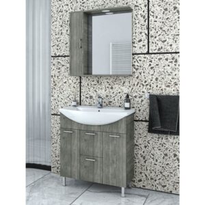 Drop Ritmo 75 Smoked Oak Έπιπλο Μπάνιου Μελαμινικό