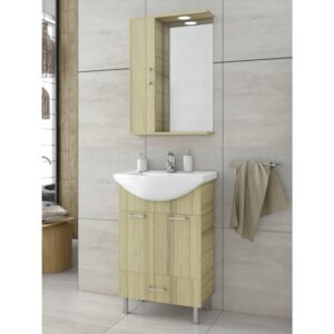 Drop Ritmo 55 Natural Oak Έπιπλο Μπάνιου Μελαμινικό