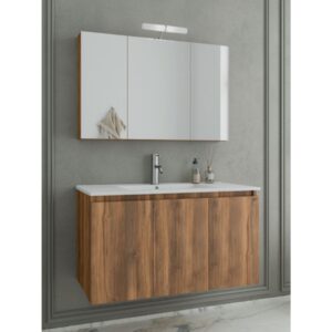 Drop Verona 100 Amber Baroque Oak 5FVR100BO Έπιπλο Μπάνιου Μελαμινικό