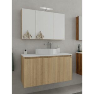 Drop Verona 100 Slavonia Oak 5FVRP100SO Έπιπλο Μπάνιου Μελαμινικό