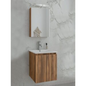 Drop Verona 40 Amber Baroque Oak 5FVR040BO Έπιπλο Μπάνιου Μελαμινικό