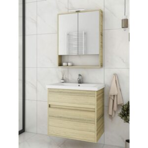 Drop Instinct 65 Natural Oak Έπιπλο Μπάνιου Μελαμινικό