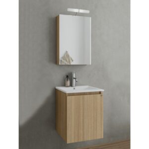 Drop Verona 40 Slavonia Oak 5FVR040SO Έπιπλο Μπάνιου Μελαμινικό