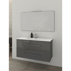 Drop Torino 90 Anthracite-1 Έπιπλο Μπάνιου Μελαμινικό