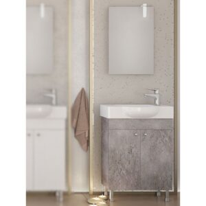 Drop Litos 55 Granite Έπιπλο Μπάνιου Μελαμινικό