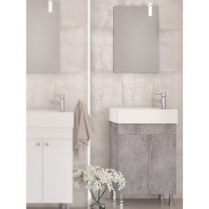 Drop Litos 50 Granite Έπιπλο Μπάνιου Μελαμινικό