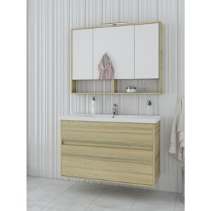 Drop Instinct 100 Natural Oak Έπιπλο Μπάνιου Μελαμινικό