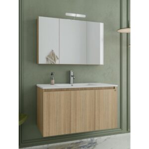 Drop Verona 90 Slavonia Oak 5FVR090SO Έπιπλο Μπάνιου Μελαμινικό