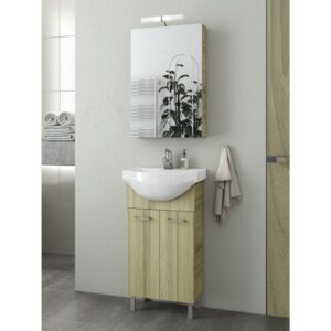 Drop Ritmo 45 Natural Oak Έπιπλο Μπάνιου Μελαμινικό