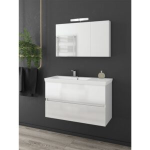 Drop Luxus 85 White Έπιπλο Μπάνιου Λευκό