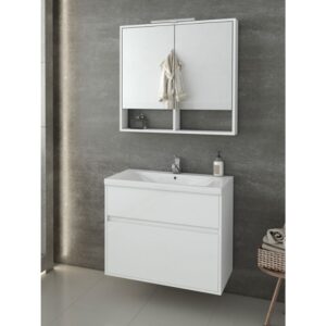 Drop Instinct 80 White Έπιπλο Μπάνιου Λευκό