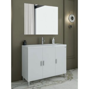 Drop Roma 100 White 5FRMM10WH Έπιπλο Μπάνιου Λευκό