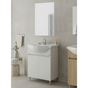 Drop Alfa 65 White 5FAFM65WH Έπιπλο Μπάνιου Λευκό