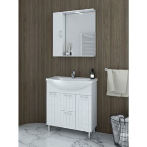 Drop Ritmo 75 White Έπιπλο Μπάνιου Λευκό