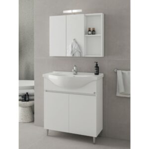 Drop Alfa 75 White 5FAF075WH Έπιπλο Μπάνιου Λευκό