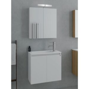 Drop Verona 55 White 5FVR055WH Έπιπλο Μπάνιου Λευκό