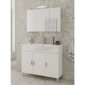 Drop Luna 100 White 5FLU100WH Έπιπλο Μπάνιου Λευκό