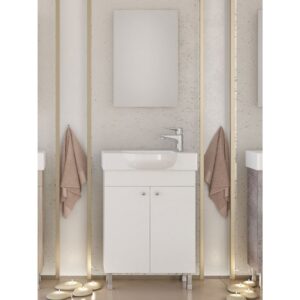 Drop Litos 55 SG White Έπιπλο Μπάνιου Λευκό