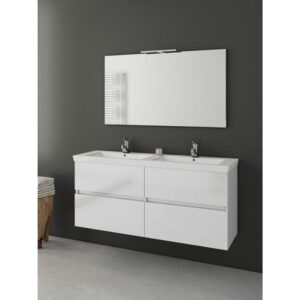 Drop Luxus 120 White-1 Έπιπλο Μπάνιου Λευκό