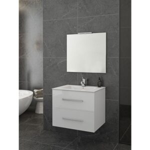 Drop Torino 60 White-1 Έπιπλο Μπάνιου Λευκό