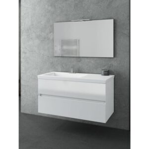 Drop Luxus 100 White-1 Έπιπλο Μπάνιου Λευκό