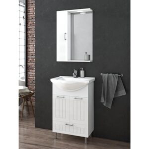 Drop Ritmo 55 White Έπιπλο Μπάνιου Λευκό