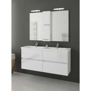 Drop Luxus 120 White Έπιπλο Μπάνιου Λευκό