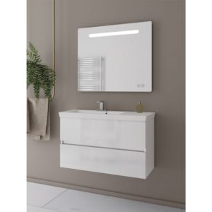 Drop Luxus 85 White-2 Έπιπλο Μπάνιου Λευκό