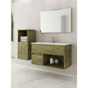 Drop Sorrento 85 Natural Wood Έπιπλο Μπάνιου Μοντέρνο