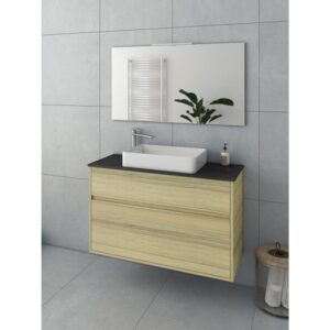 Drop Instinct 100 Natural Oak Top-1 Έπιπλο Μπάνιου Μοντέρνο