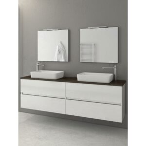 Drop Luxus 160 White Έπιπλο Μπάνιου Μοντέρνο