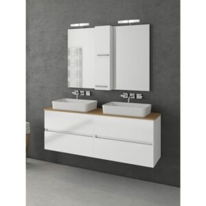 Drop Luxus 140 White Έπιπλο Μπάνιου Μοντέρνο